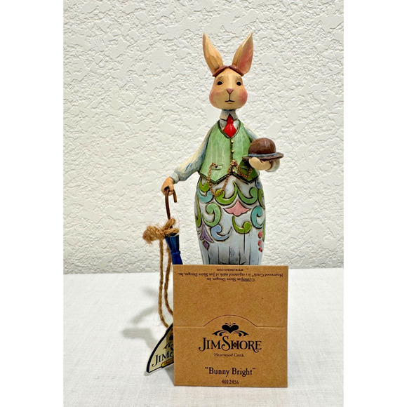 Jim Shore Designs 2008 Bunny Bright Gentleman Bunny Figurine No. 4012456 w Box - Picture 7 of 8
